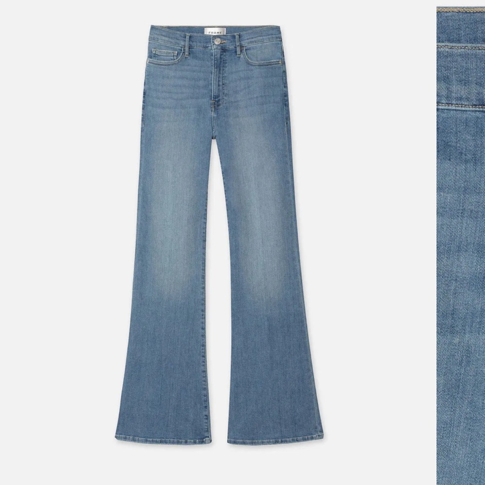 Frame bell denim jeans